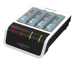 1001-0092-01 - Comfort Smart USB AA/AAA NiMH Battery Charger with 4x AA Batteries