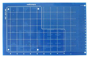 MP005897 - Oktapad Single Height 3U Single Sided SMT Prototyping Eurocard Stripboard Format, 100x160mm