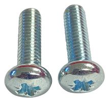 MP006583 - M3 x 12mm Carbon Steel ZP Pan Head Pozidriv Machine Screws, 100 Pack