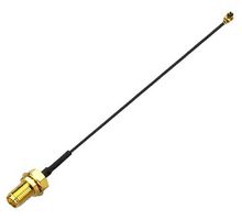 CAB.616 - SMA Bulkhead Jack to 90 Degree MHFI Plug Lead, 50 Ohm, 100mm