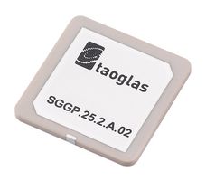 SGGP.25.2.A.02 - SMD Right Hand Circular Patch RF Antenna, Patch, 1.575 GHz to 1.602 GHz, 3.32dBi
