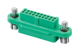 G125-2242096F1 - Connector Housing, Black / Green, Gecko SL G125, Socket, 20 Ways, 1.25 mm, G125 Series Contacts