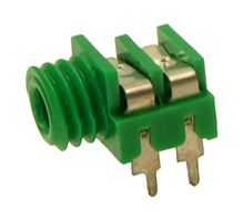 CL1384G - 3.5mm Mono Jack Socket, Panel Mount, PCB, Green