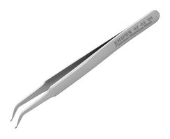 92 01 04 - 115mm SMD Anti-Magnetic Precision Tweezers, Bent Paddle Tips