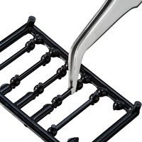 92 01 04 - 115mm SMD Anti-Magnetic Precision Tweezers, Bent Paddle Tips