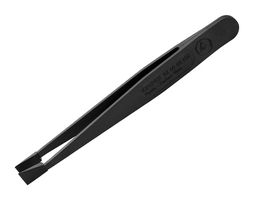 92 09 05 ESD - 115mm ESD Carbon fibre Reinforced Plastic Tweezers, Bent Flat Tips