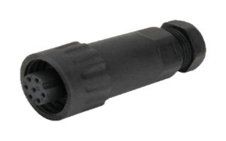 MP007697 - 7 Pole Circular Inline Socket, IP67, Solder Terminals, 10.5mm Cables
