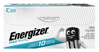 E301324100 - C Alkaline Max Plus Batteries, 20 Pack