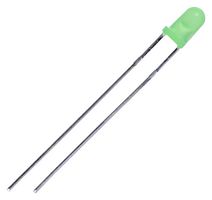 MP008526 - 3mm Diffused Kelly Green LED, 20mA, 2V