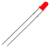MP008527 - 3mm Diffused Red LED, 20mA, 2V