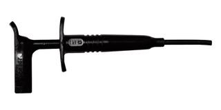 BU-20432-0 - Short Flexible Rubber-Coated Wire Grabber, Right-Angled, 1kV, 1A, Black