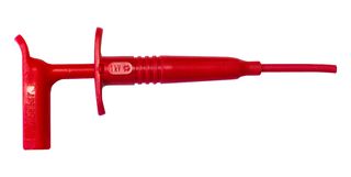 BU-20432-2 - Short Flexible Rubber-Coated Wire Grabber, Right-Angled, 1kV, 1A, Red