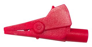 BU-651-2 - Fully Insulated Crocodile Clip, 300V, 10A, Red