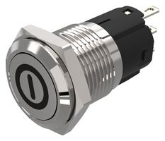 82-4151.1000.B001 - Vandal Resistant Push Button Switch, SPDT, Momentary, 3A, 240V AC, 16mm