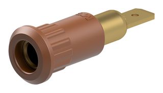 64.3010-27 - 4mm Socket, Metal, Brown, 25A, QC, P/Fit