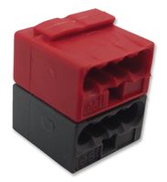243-211 - 8 Way Micro Push Wire Terminal Block, Red / Grey