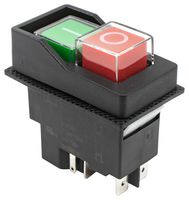 KJD17-22213-112 - Industrial Push Button Switch, Off On, DPST, 120V AC, 16A