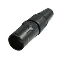RE8MY-1-B - RJ45 Ethernet Housing Connector Plug Carrier Shell, Cable Mount, Black