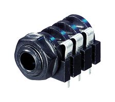 NYS216 - 3 Pole, 6.35mm (1/4") Jack Socket, PCB Mount