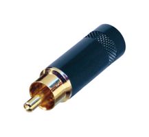 NYS352BG - Phono Plug, Black Shell, Gold