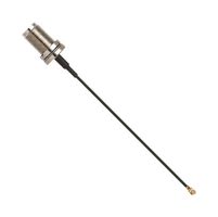 CAB.6009 - TNC Jack Socket to U.FL Jack Socket Lead, 1.37mm Coaxial Cable, 50 Ohm, 100mm