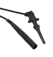 6248-12-0 - Minigrabber Test Clip to Sheathed Banana Plug Lead, 300V DC, 5A, 305mm, Black