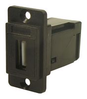 CP30754 - Dual Entry Slim USB 2.0 Type A Socket to USB 2.0 Type A Right Angle Socket, Black, Plastic Frame, CSK Holes