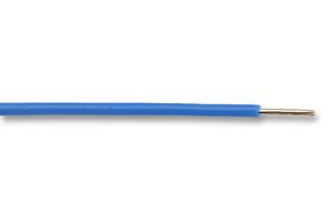 MC6A-1/0.6T2-BE-100 - Solid Equipment Wire, Blue PVC, 23AWG, 0.28 mm², 100m