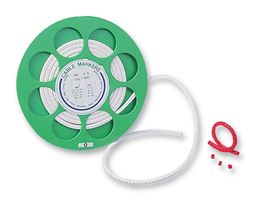 HGDC2-5CC/5 - Helagrip Mk.2 Cable Marker White / Green 5 Chevron Cut 2.25 - 5mm Reel of 1000