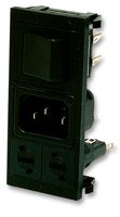BZV03/Z0000/05 - Twin IEC Switched Inlet, Fused, 10A, 250V AC