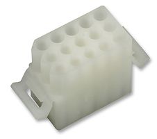 03-09-1151 - 2.36mm Diameter .093" Pin & Socket Receptacle Housing, 15-Way, 3 Rows