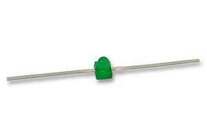 HLMP-6500-F0010 - LED, Green, Through Hole, 1.9mm, 30 mA, 2.1 V, 569 nm