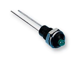 MC19021001 - LED Indicator, 3mm, Green, 2.6V DC , Prominent