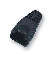 RJ45SRB-BLACK - RJ45 Strain Relief Boot, Black, 8 Pack