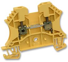 1020020000 - Terminal Block, DIN, 24A, Yellow