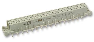 0903 264 6825 - Socket, DIN41612, C, 64 Way