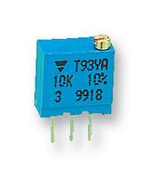 T93YA503KT20 - Trimmer, Multi Turn, Cermet, Top Adjust, 50K, Through Hole, 23 Turns