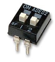 ADE0204 - 2 Pole DIP / SIP Piano Switch, SPST, 24V DC, 100mA