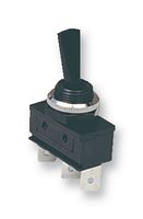 C1710HOAAB - Switch, Black Toggle, Tab, SPDT