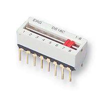 DS16C1-8 - Switch, DIL, 1 Pole, 8 Way