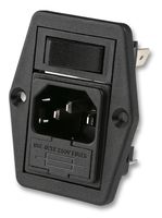 BVB01/Z0000/01 - C14 IEC Vertical Fused Inlet, Single Pole, 250V AC, 10A