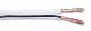 PP01388 - 24 x 0.2mm Figure 8 Speaker Cable White 100m Reel