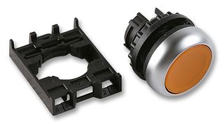 M22-DL-Y+M22-A - Switch, Pushbutton, Momentary, Illuminated, Yellow
