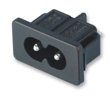 JR-201S - IEC C8 Inlet, Class 2, Fig 8, Solder Tag