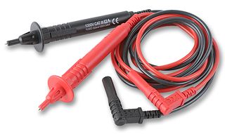 131247 - 4mm Right Angle Banana Plug to Probe Fused Test Leads - Pack of 2