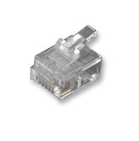 MHRJ126P6CR - Plug, RJ, Rounded, 6P6C