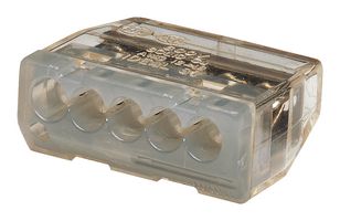 30-087 - In-Sure™ Push-in, 5-Port Wire Connectors, Pack of 50, Grey