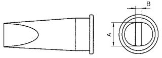 LHT E. - Chisel Soldering Iron Tip, 6.7mm