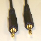 PSG00061 - 3.5mm Stereo Jack Plug to Plug Lead, 10m Black