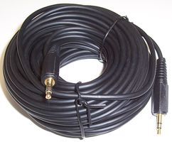 PSG00062 - 3.5mm Stereo Jack Plug to Plug Lead, 15m Black